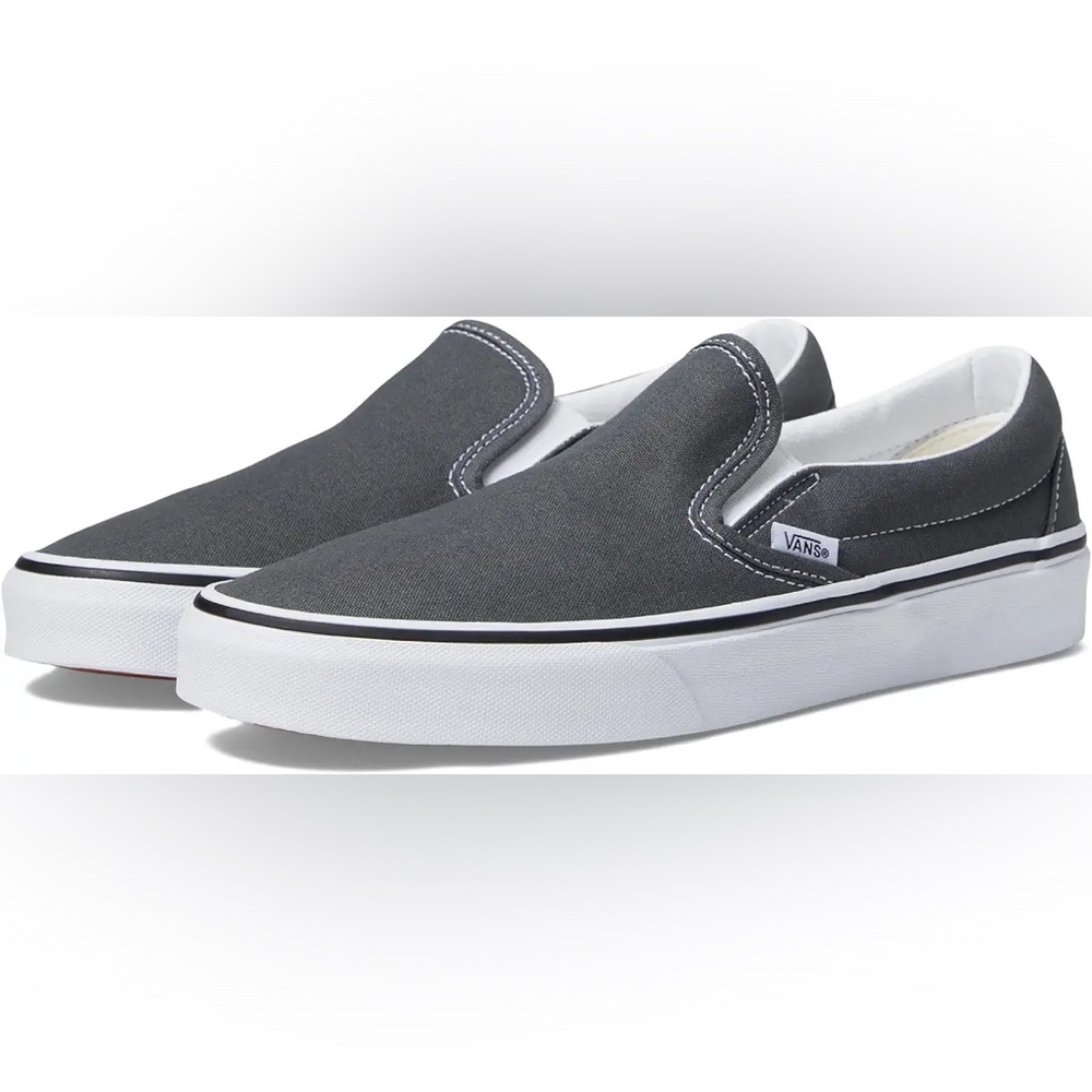 Vans Charcoal Gray Slip-On Skater Sneakers